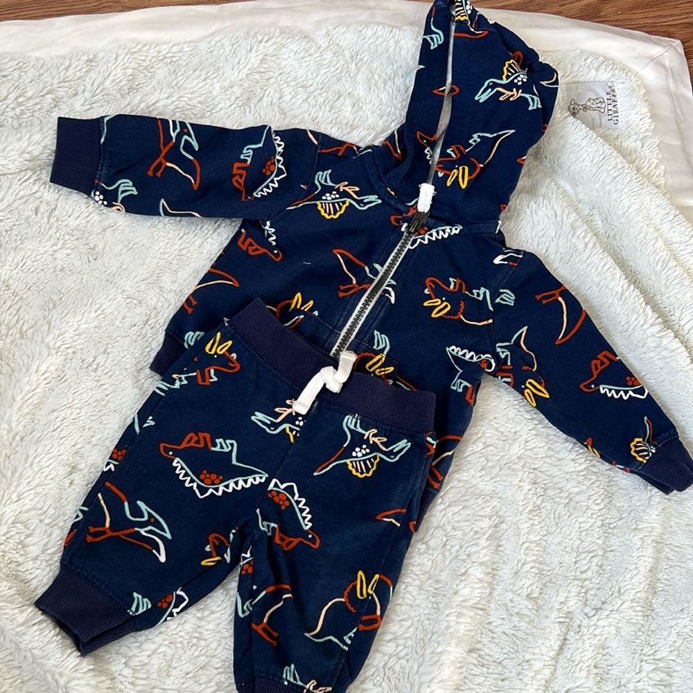 Carters matching set 0-3 months old baby dinosaur